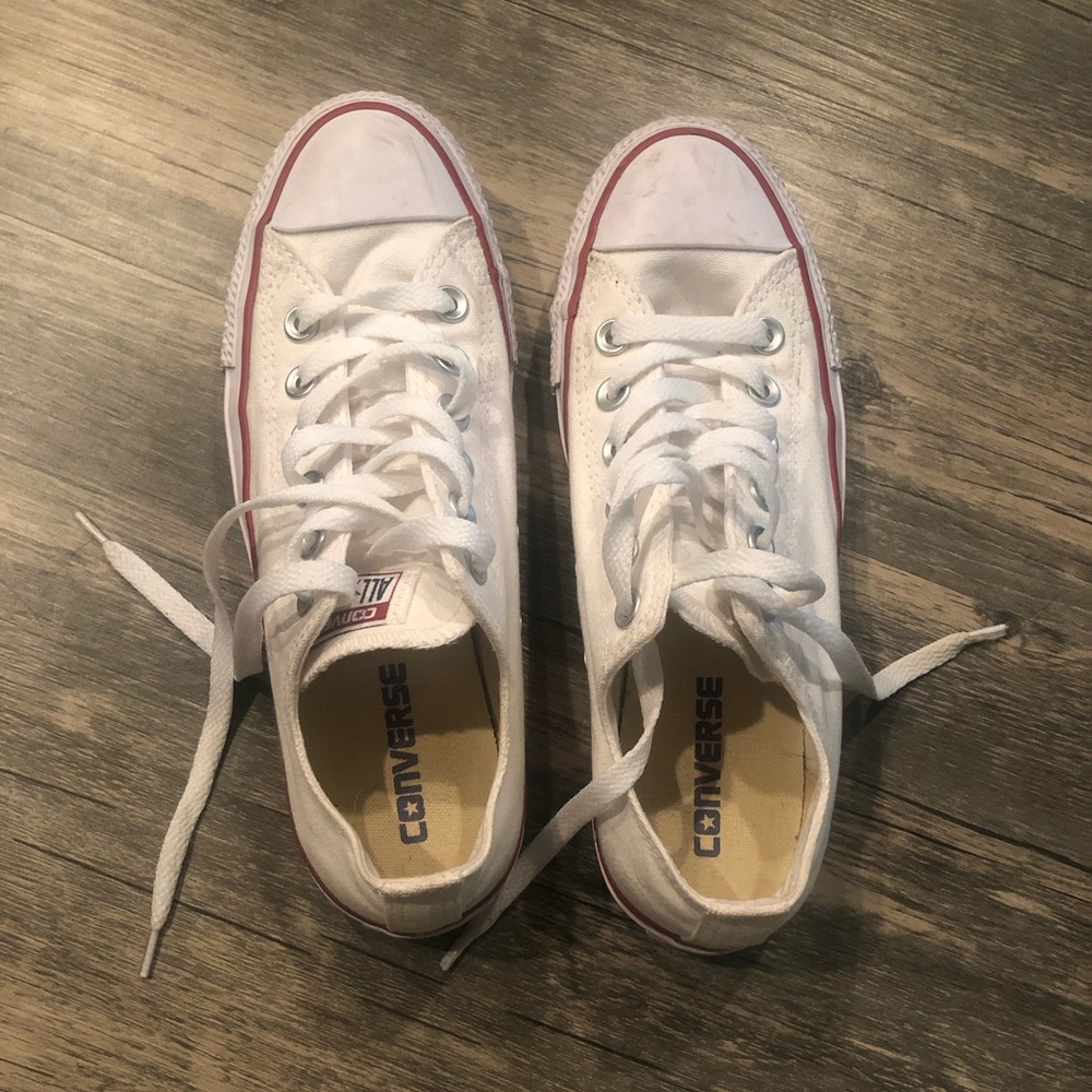 White converse shoes size 7